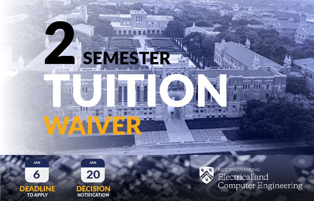 2 semester tuition waiver graphic
